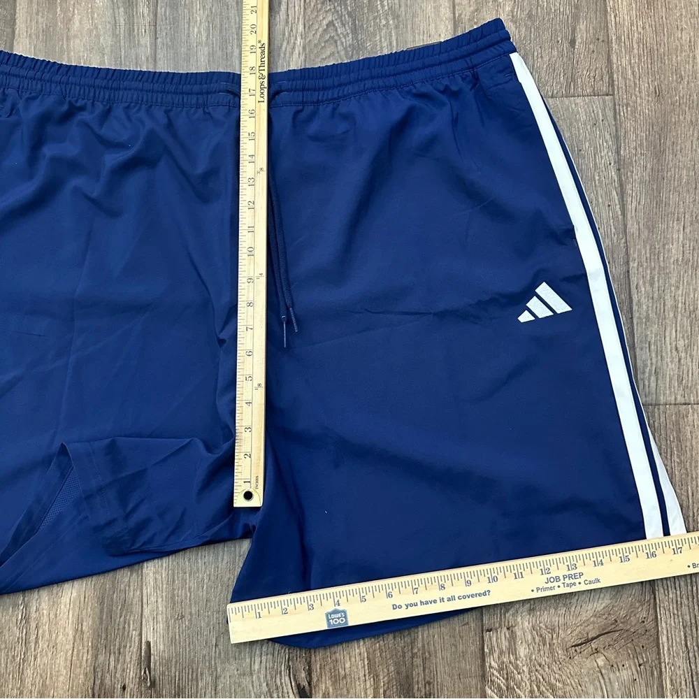 Adidas Multi Sport 3 Stripes Shorts Men’s Size 4XLT Dark Blue White